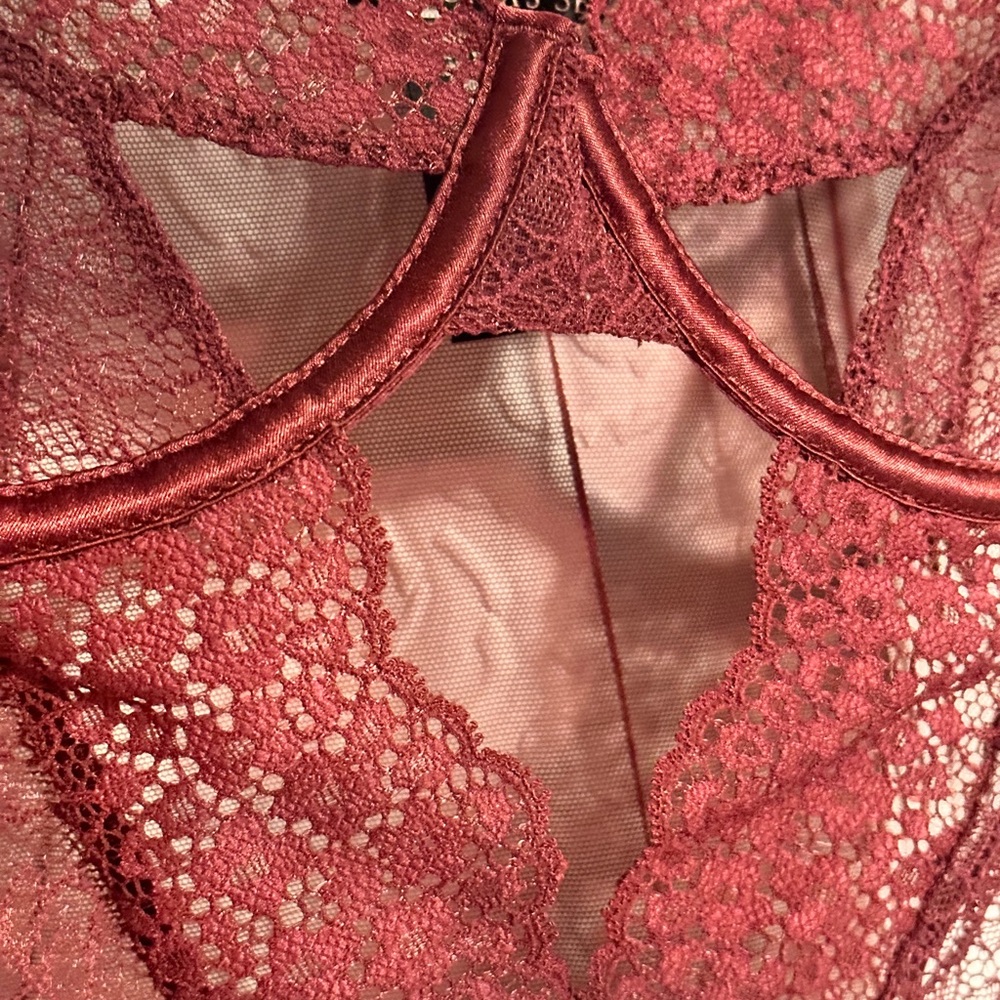 VS Embroidered Cutout Teddy - Picture 6 of 8
